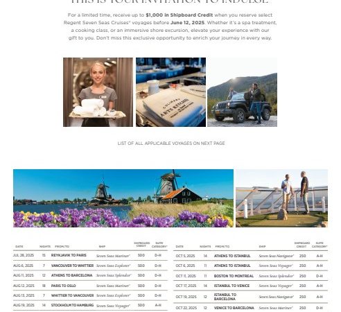 Regent New & Noteworthy: NEW OFFER- Memorial Day Flash Sale. PLUS Sale Into Summer With Up to 50% Off